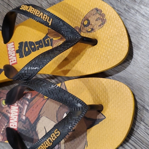 Havaianas Marvel Guardians of the Gallaxy Flip Flops Size 2 - Picture 2 of 6